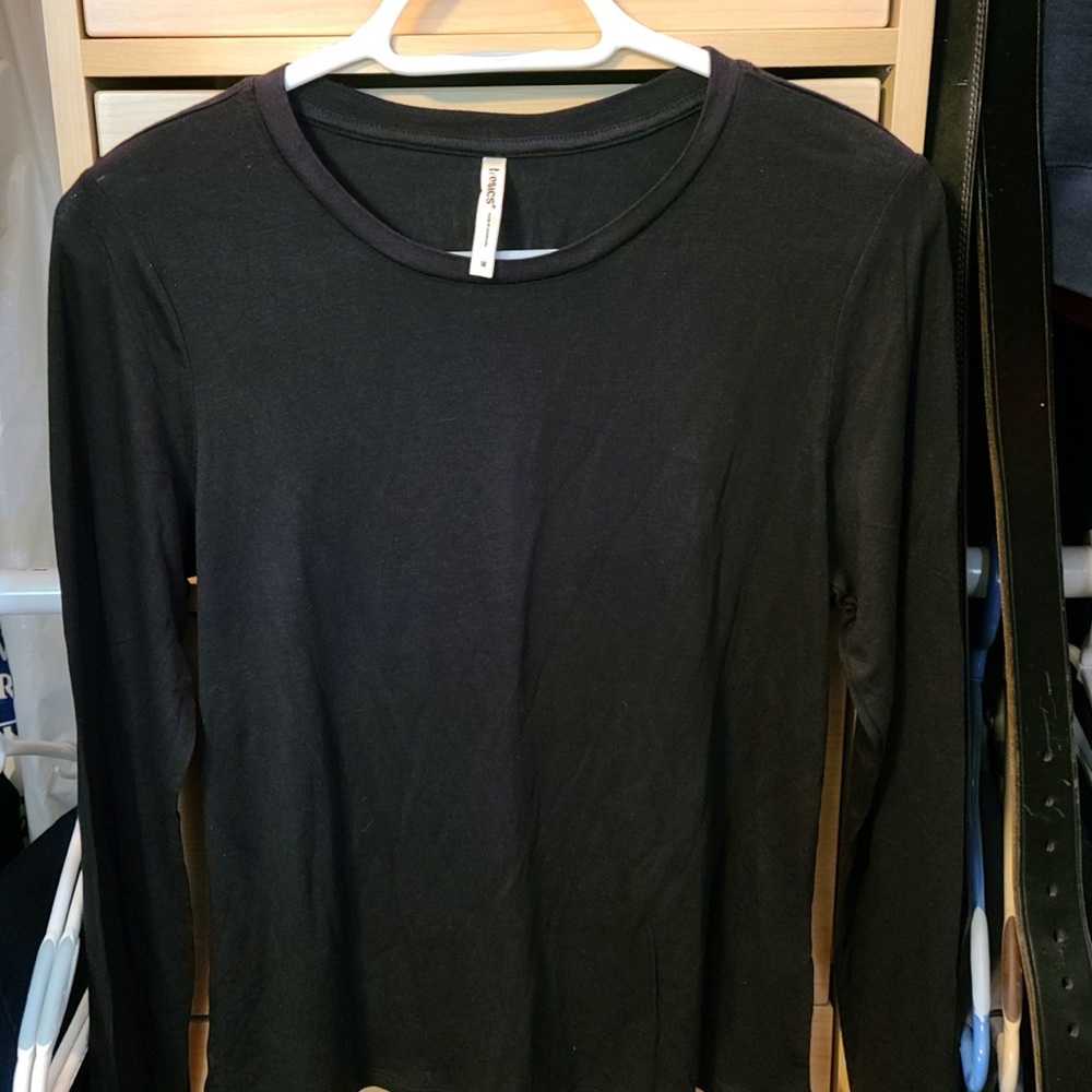 black, long sleeve